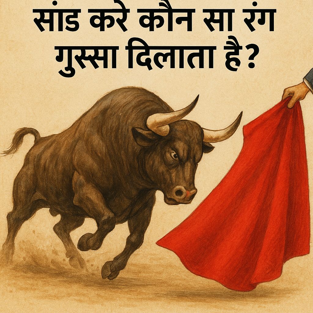 सांड को कौन सा रंग गुस्सा दिलाता है?